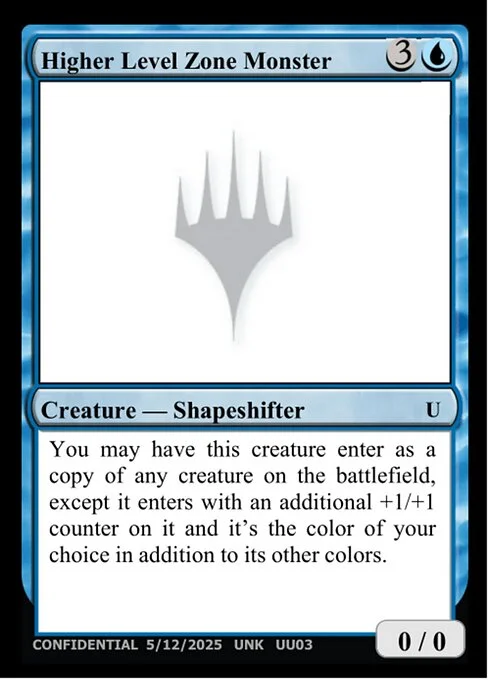 Higher Level Zone Monster, carta Magic di tipo Creature — Shapeshifter