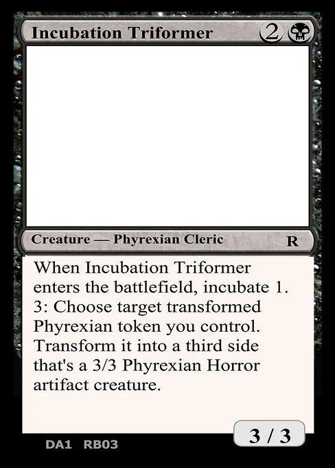 Incubation Triformer, carta Magic di tipo Creature — Phyrexian Cleric