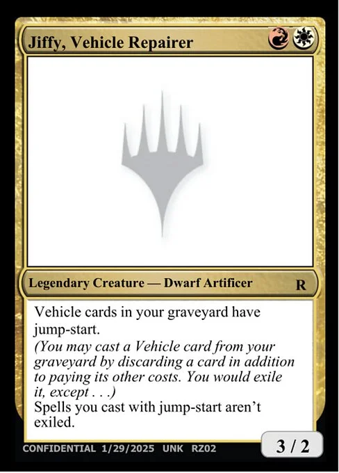 Jiffy, Vehicle Repairer, carta Magic di tipo Legendary Creature — Dwarf Artificer