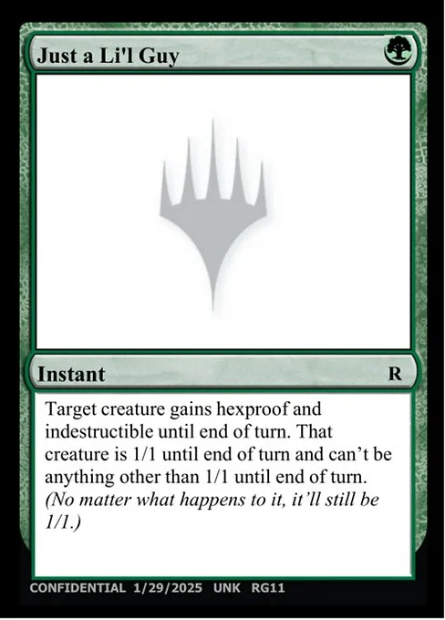 Just a Li'l Guy, carta Magic di tipo Instant