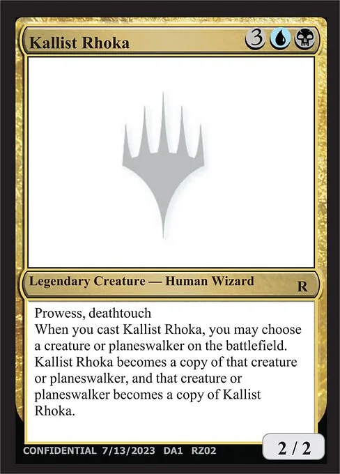 Kallist Rhoka, carta Magic di tipo Legendary Creature — Human Wizard
