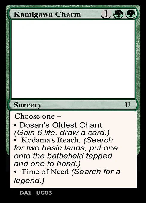 Kamigawa Charm, carta Magic di tipo Sorcery
