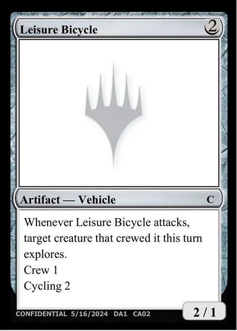 Leisure Bicycle, carta Magic di tipo Artifact — Vehicle