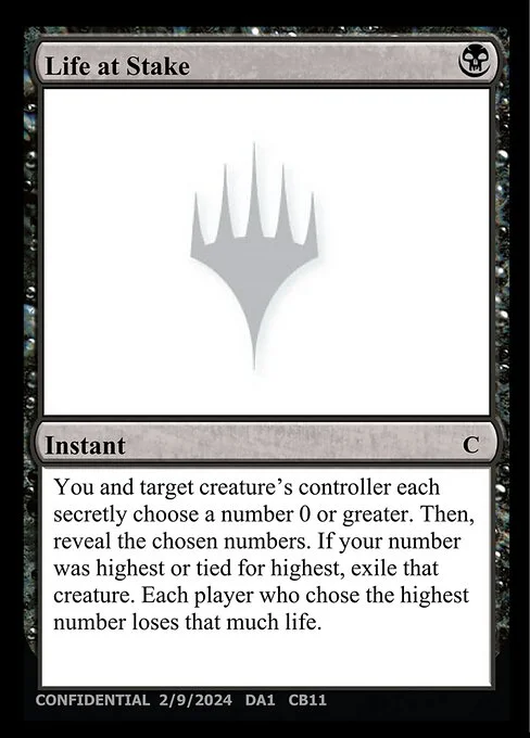 Life at Stake, carta Magic di tipo Instant