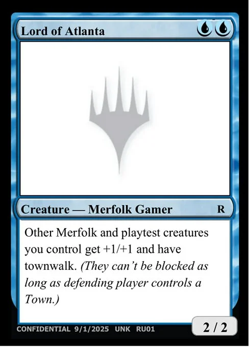 Lord of Atlanta, carta Magic di tipo Creature — Merfolk Gamer