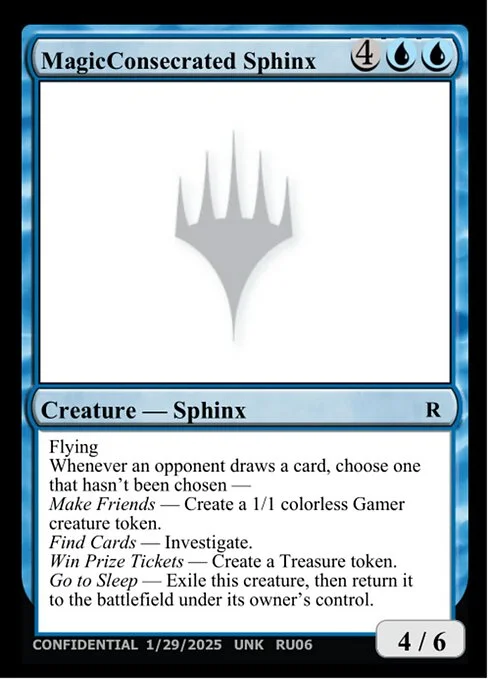 MagicConsecrated Sphinx, carta Magic di tipo Creature — Sphinx