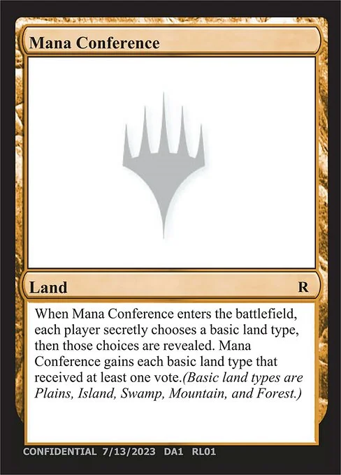 Mana Conference, carta Magic di tipo Land