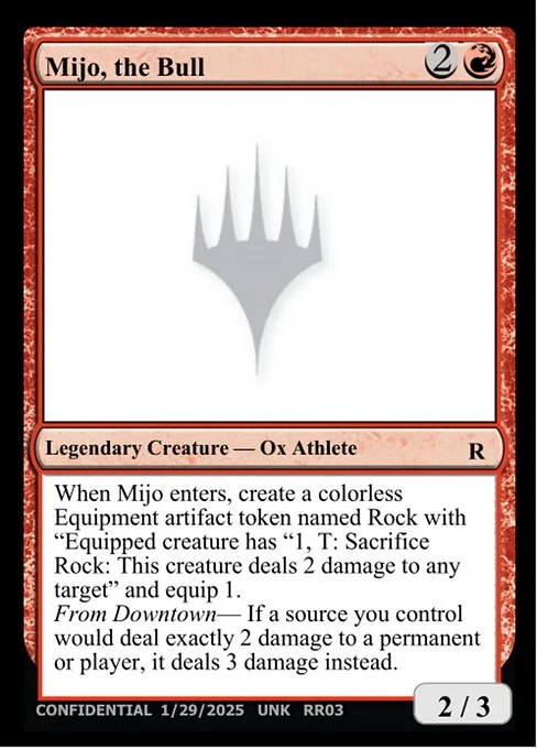 Mijo, the Bull, carta Magic di tipo Legendary Creature — Ox Athlete