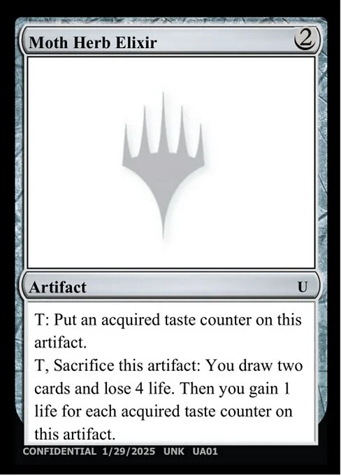 Moth Herb Elixir, carta Magic di tipo Artifact