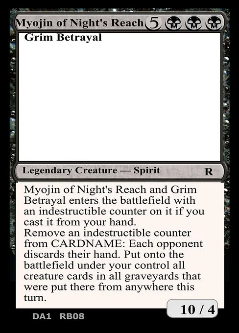 Myojin of Night's Reach and Grim Betrayal, carta Magic di tipo Legendary Creature — Spirit