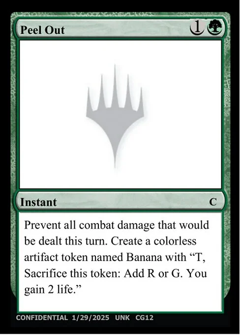 Peel Out, carta Magic di tipo Instant