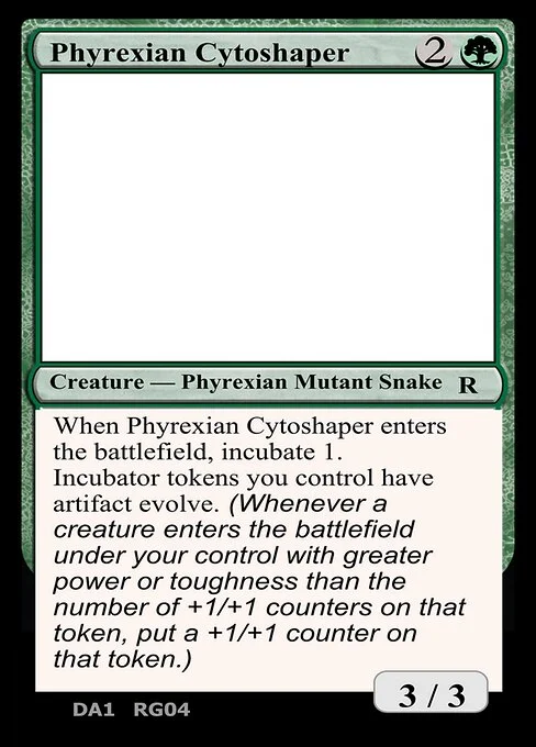 Phyrexian Cytoshaper, carta Magic di tipo Creature — Phyrexian Mutant Snake