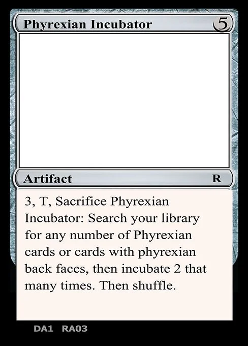 Phyrexian Incubator, carta Magic di tipo Artifact