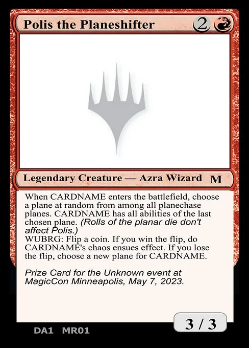 Polis the Planeshifter, carta Magic di tipo Legendary Creature — Azra Wizard