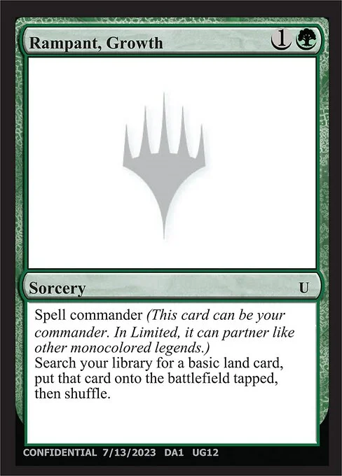 Rampant, Growth, carta Magic di tipo Sorcery
