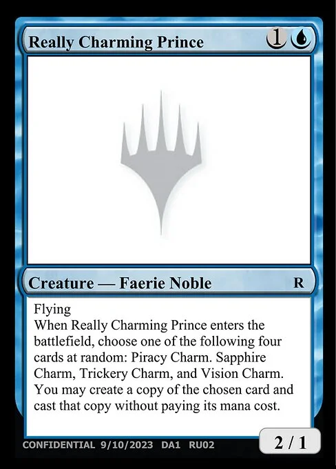 Really Charming Prince, carta Magic di tipo Creature — Faerie Noble