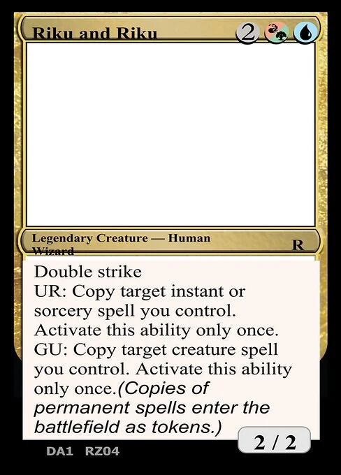 Riku and Riku, carta Magic di tipo Legendary Creature — Human Wizard