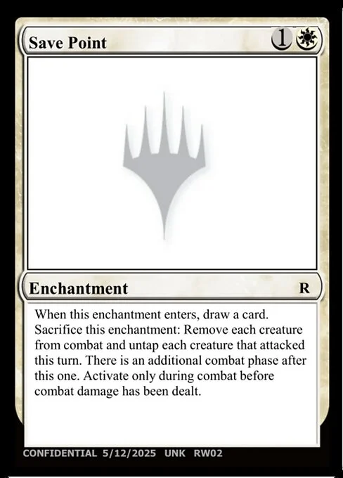 Save Point, carta Magic di tipo Enchantment