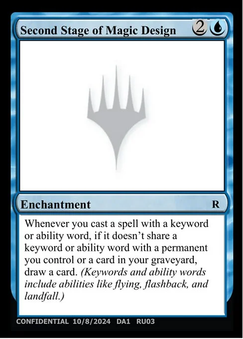 Second Stage of Magic Design, carta Magic di tipo Enchantment