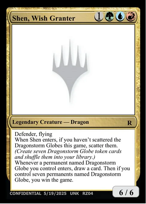 Shen, Wish Granter, carta Magic di tipo Legendary Creature — Dragon