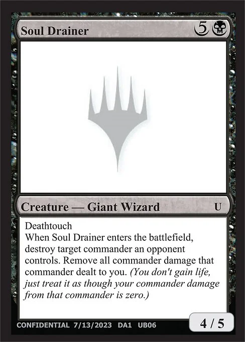 Soul Drainer, carta Magic di tipo Creature — Giant Wizard