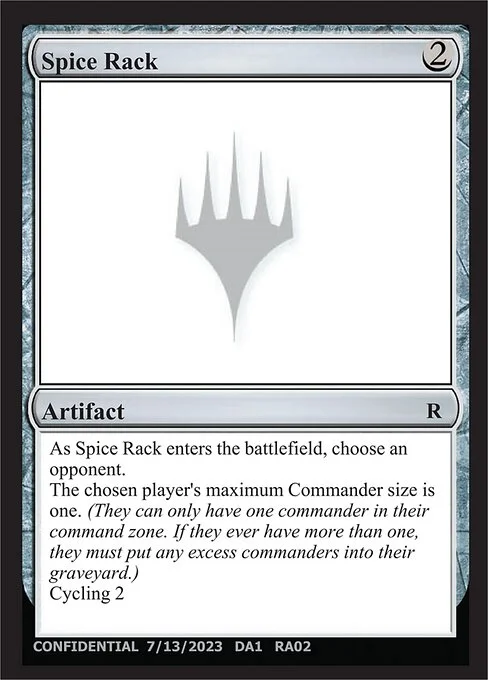 Spice Rack, carta Magic di tipo Artifact