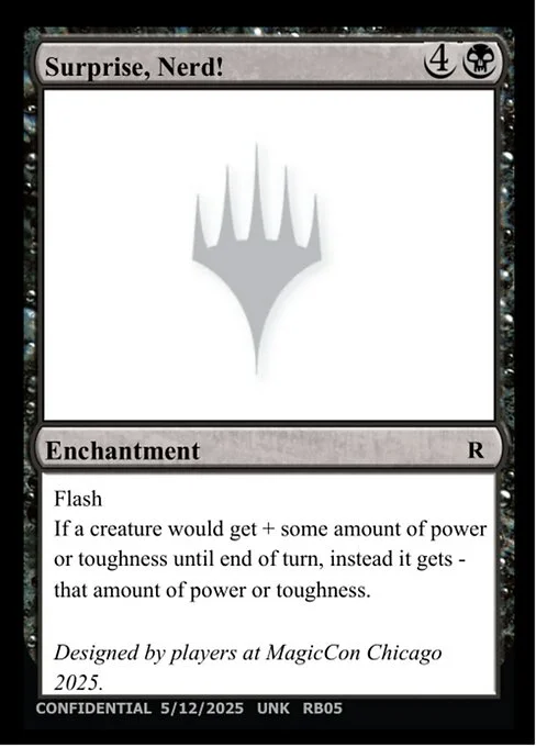 Surprise, Nerd!, carta Magic di tipo Enchantment