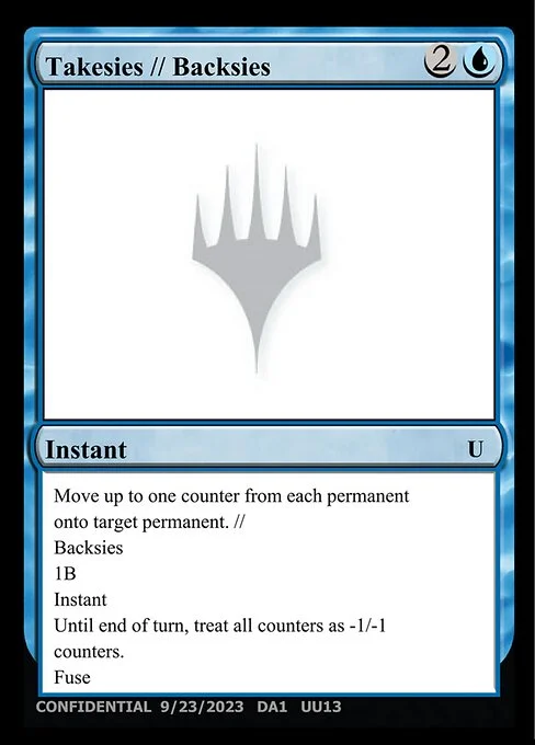Takesies // Backsies, carta Magic di tipo Instant // Instant