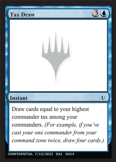 Tax Draw, carta Magic di tipo Instant