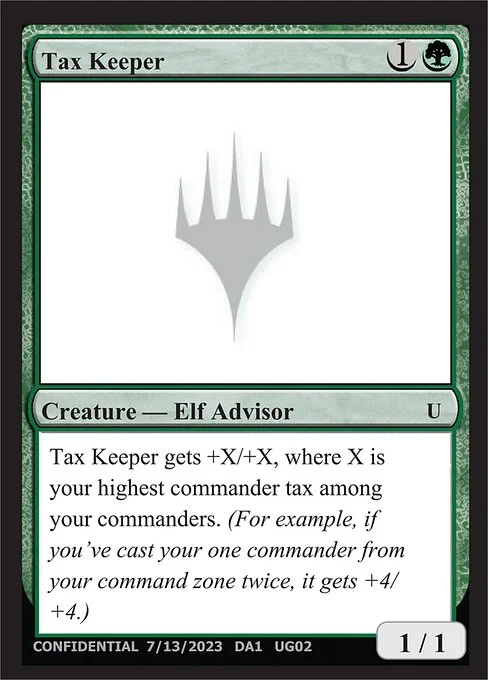 Tax Keeper, carta Magic di tipo Creature — Elf Advisor
