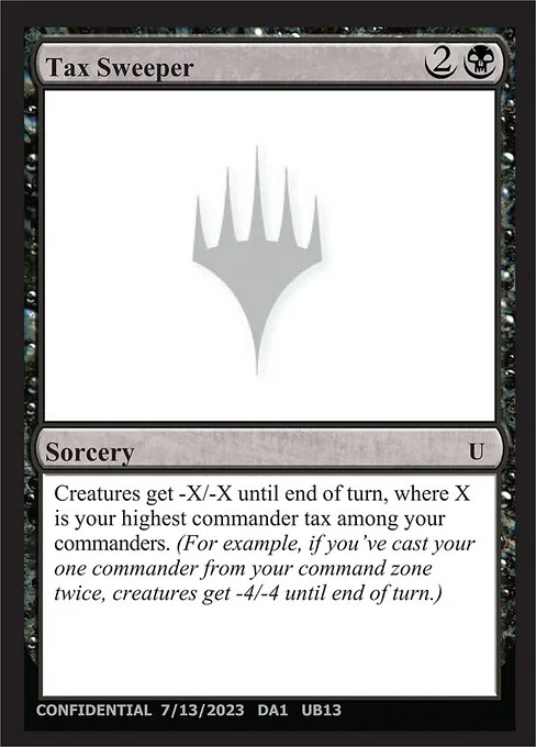 Tax Sweeper, carta Magic di tipo Sorcery