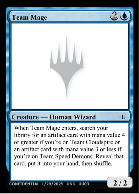 Team Mage, carta Magic di tipo Creature — Human Wizard