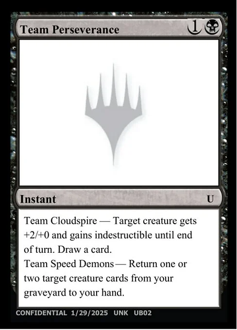 Team Perseverance, carta Magic di tipo Instant