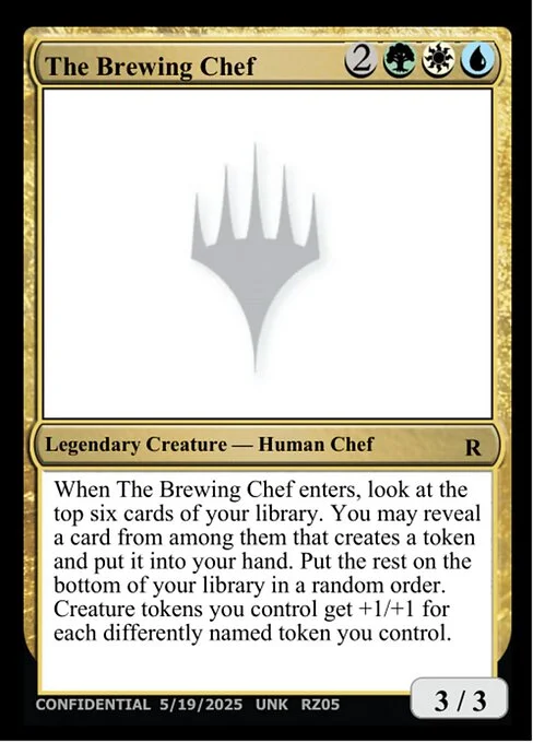 The Brewing Chef, carta Magic di tipo Legendary Creature — Human Chef