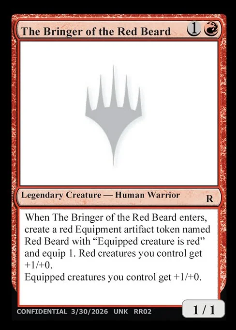 The Bringer of the Red Beard, carta Magic di tipo Legendary Creature — Human Warrior