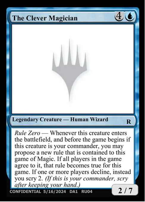 The Clever Magician, carta Magic di tipo Legendary Creature — Human Wizard