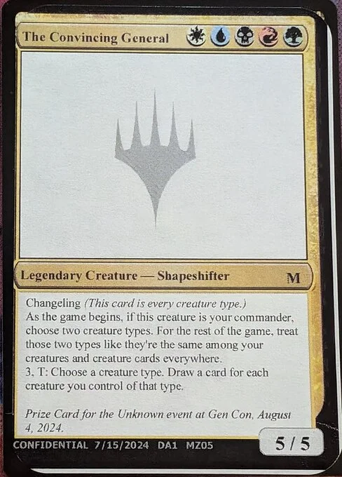 The Convincing General, carta Magic di tipo Legendary Creature — Shapeshifter