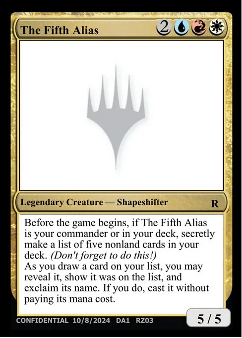 The Fifth Alias, carta Magic di tipo Legendary Creature — Shapeshifter