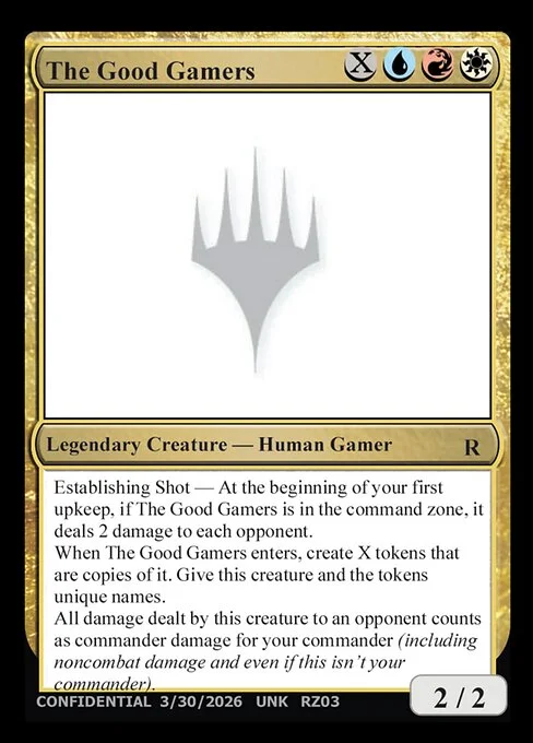 The Good Gamers, carta Magic di tipo Legendary Creature — Human Gamer