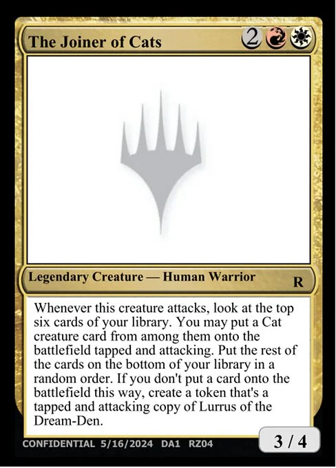 The Joiner of Cats, carta Magic di tipo Legendary Creature — Human Warrior