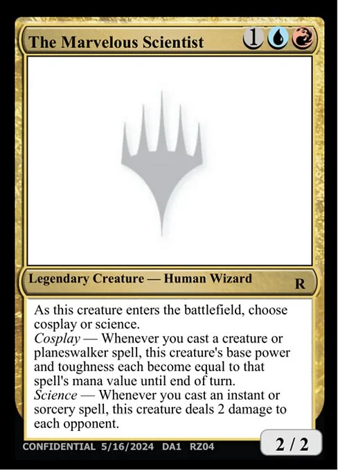 The Marvelous Scientist, carta Magic di tipo Legendary Creature — Human Wizard