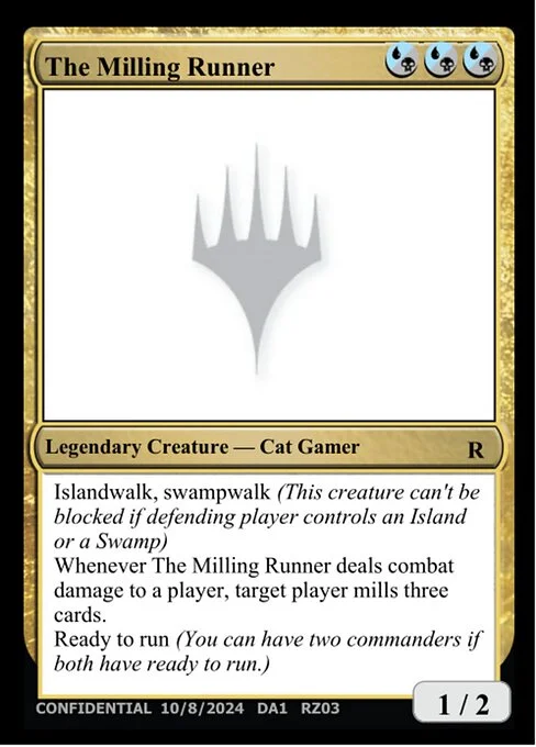 The Milling Runner, carta Magic di tipo Legendary Creature — Cat Gamer