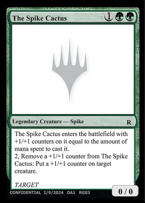The Spike Cactus, carta Magic di tipo Legendary Creature — Spike