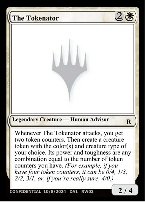 The Tokenator, carta Magic di tipo Legendary Creature — Human Advisor