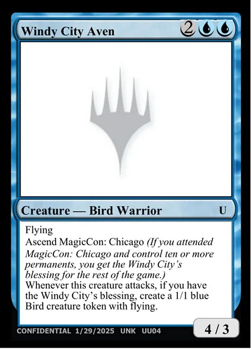 Windy City Aven, carta Magic di tipo Creature — Bird Warrior
