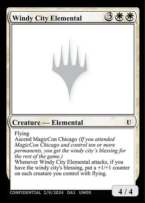 Windy City Elemental, carta Magic di tipo Creature — Elemental