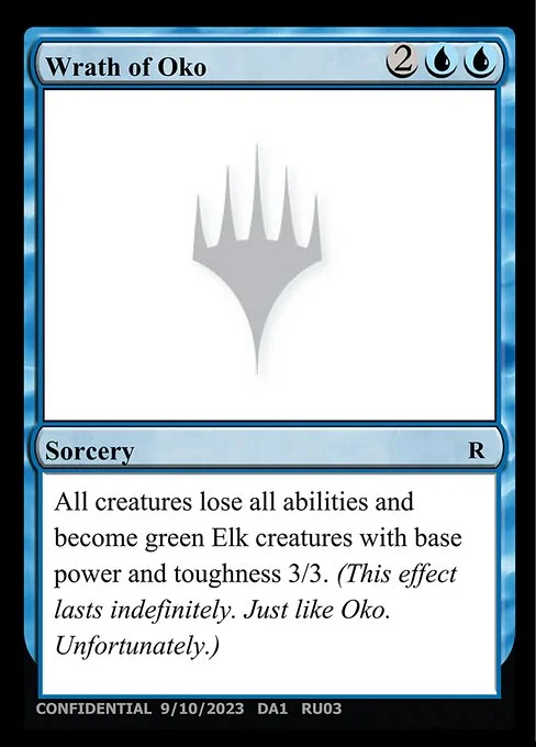 Wrath of Oko, carta Magic di tipo Sorcery