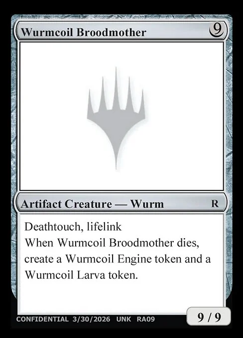 Wurmcoil Broodmother, carta Magic di tipo Artifact Creature — Wurm