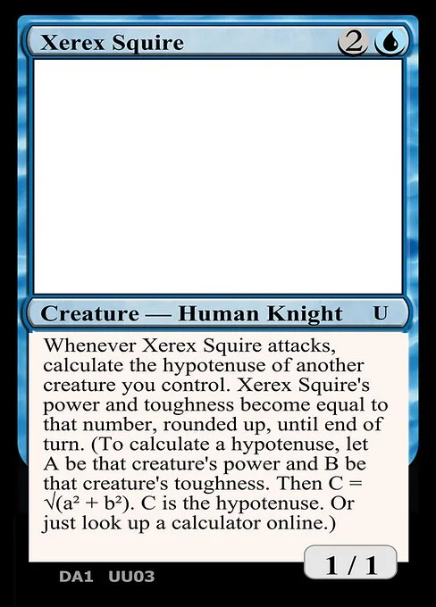 Xerex Squire, carta Magic di tipo Creature — Human Knight