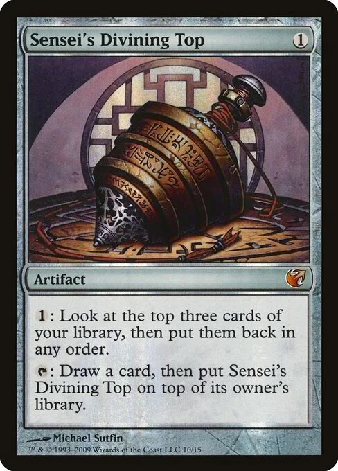 Sensei's Divining Top, carta Magic di tipo Artifact illustrata da Michael Sutfin